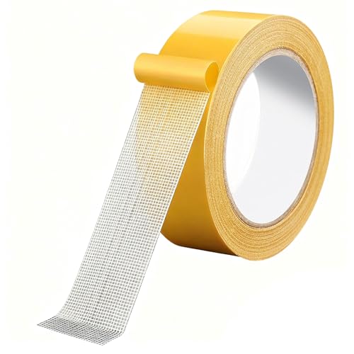 HAFRILY Saumband für Vorhänge, stark klebend, doppelseitig, Mehrzweck-Teppichband für Holzböden, Kleidung, Kleider, Hosen, 2,5 cm x 1,8 m, 1 Stück von HAFRILY