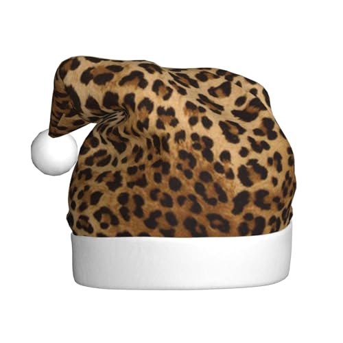 Niedliche Leoparden-Weihnachtsmütze für Erwachsene, bedruckt, Plüsch, bequem, Weihnachtsmütze für Weihnachten, Neujahr Niedliche Leoparden-Weihnachtsmütze für Erwachsene, bedruckt, Plüsch, bequem, Weihnachtsmütze für Weihnachten, Neujahr von HAHAFU