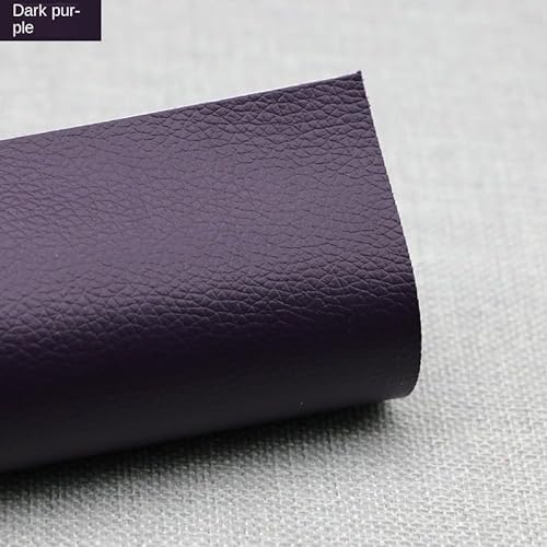 Selbstklebender Lederpatch, Kunstlederpatch, verwendet für Sofa, Autositz Lederreparatur Tiefviolett(20CMX120CM) von HAHII