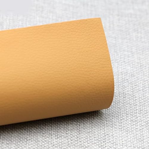 Selbstklebender Lederpatch, Kunstlederpatch, verwendet für Sofa, Autositz Lederreparatur gelb(15CMX20CM) von HAHII