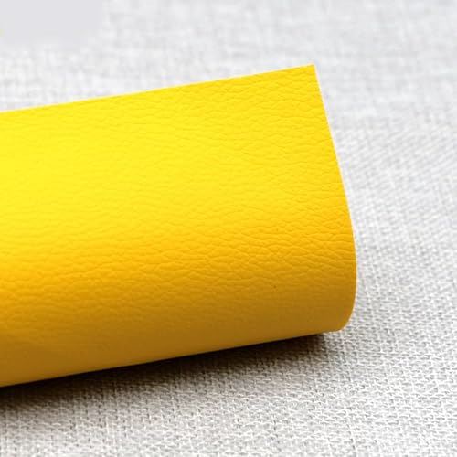 Selbstklebender Lederpatch, Kunstlederpatch, verwendet für Sofa, Autositz Lederreparatur gelb(20CMX30CM) von HAHII