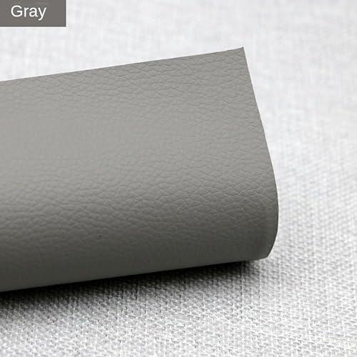 Selbstklebender Lederpatch, Kunstlederpatch, verwendet für Sofa, Autositz Lederreparatur grau(40CMX120CM) von HAHII