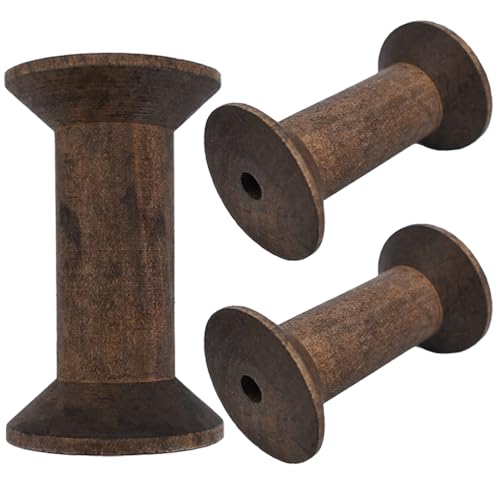 HAHIYO Holzspulen im Retro-Stil, unlackiert, für Textildraht, Webband, Basteln, Kunst, Bildung, glatt, drehbar, 9 cm, 3 Stück HAHIYO Holzspulen im Retro-Stil, unlackiert, für Textildraht, Webband, Basteln, Kunst, Bildung, glatt, drehbar, 9 cm, 3 Stück von HAHIYO