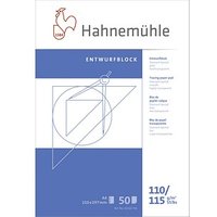 HAHNEMÜHLE Transparentpapier Entwurfblock 115 g/qm, 1 Block von HAHNEMÜHLE