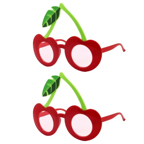 HAICN 2 x rote Kirsch-Sonnenbrille, hawaiianische Sonnenbrille, Rahmen für tropische Pool-Requisiten, Partybrille für Kinder und Erwachsene, tropische Verkleidungsgeschenke HAICN 2 x rote Kirsch-Sonnenbrille, hawaiianische Sonnenbrille, Rahmen für tropische Pool-Requisiten, Partybrille für Kinder und Erwachsene, tropische Verkleidungsgeschenke von HAICN