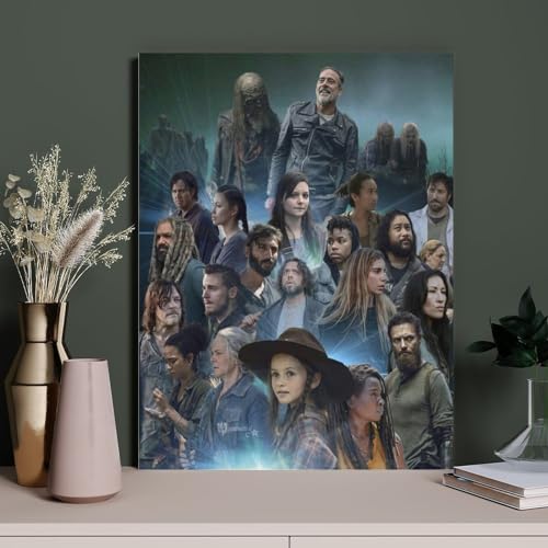 HAIDU 5D Diamond Painting The Walking Dead Movie Character, DIY-Stickerei, runder Diamant-Kreuzstich, Heimdekoration（Round Diamond） 30x40cm-72 von HAIDU