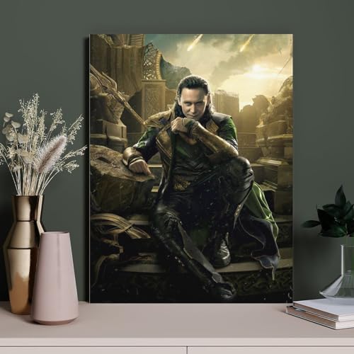 HAIDU DIY 5D Diamond Painting Superhelden Loki Kreuzstichmuster Handarbeiten Kunsthandwerk Kindergeschenke（Round Diamond） 50x60cm-28 von HAIDU