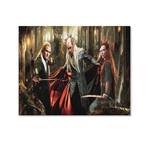 HAIDU der herr der ringe poster Diamond Painting Set, 5D Diamond Painting Pictures Adults Diamond Painting Children, Full Drill Diamond Art for Home Decor（Round Diamond） 30x40cm-131 von HAIDU