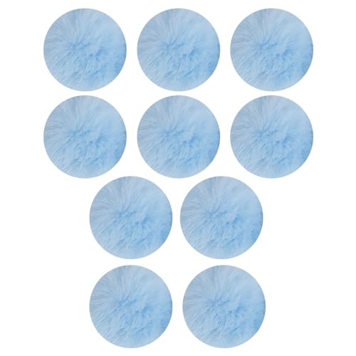 10 Pompons, flauschiges Haar, weiche Pompons, Schlüsselanhänger, zum Aufnähen auf Schal, Mütze, Schuhe, Bekleidung, Handwerk, Dekoration, Strickzubehör 10 Pompons, flauschiges Haar, weiche Pompons, Schlüsselanhänger, zum Aufnähen auf Schal, Mütze, Schuhe, Bekleidung, Handwerk, Dekoration, Strickzubehör von HAISENG