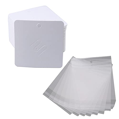 100 Stück Kraft Brosche Pin Karten Quadrat Brosche Display Halterkarte Brown Ohrring Zum Verkauf Von Schmuck Craft Retail von HAISENG