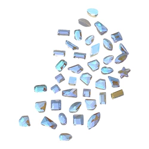 100 Stück modische Glaskunst-Schmuckanhänger, Kristall-Strasssteine, Dekoration, Kunst-Set, Kristall-Zubehör, gemischte Formsteine 100 Stück modische Glaskunst-Schmuckanhänger, Kristall-Strasssteine, Dekoration, Kunst-Set, Kristall-Zubehör, gemischte Formsteine von HAISENG