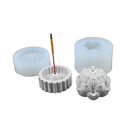 2 x Silikonhalter aus Epoxidharz, Heimdekoration, Brennerform für Kunstharz, Silikon von HAISENG