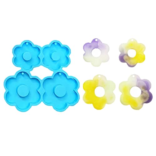 Blumen-Ohrring-Harzformen, Schmuck, Epoxidharz-Formen für Halskette, Ohrringe, Harz, Schmuck, Schlüsselanhänger, Anhänger von HAISENG