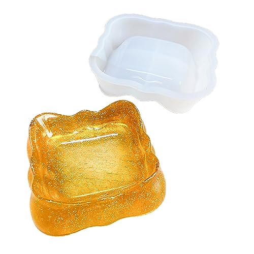 Geometrie-Aschenbecher, Silikonform, Epoxidharz, Schmuckablage, Werkzeug, Tischdekoration, antihaftbeschichtet, Harz, Aschenbecher, Formen, Silikon, klein von HAISENG