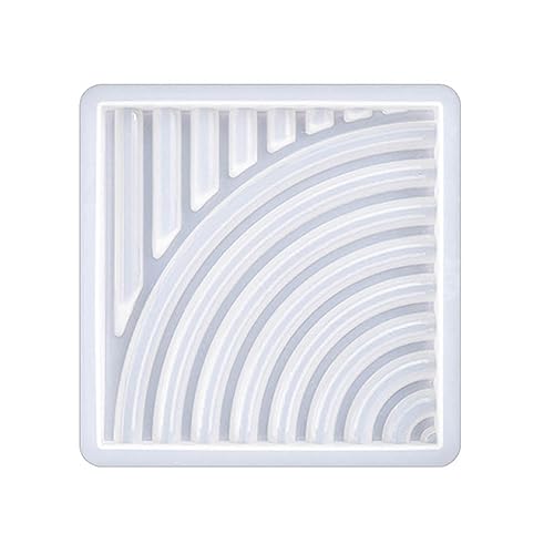 Gestreifte Silikonform für Bogen, Tür, Tablett, Kunstharz, handgefertigt, Tassenmatte, Epoxidharz, Heimdekoration, Handwerk von HAISENG