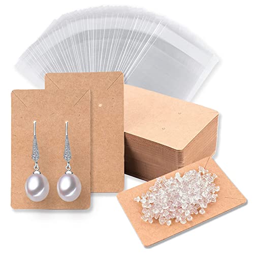 HAISENG 480pcs Ohrringhalter Karte Mit Plastischer Beutel Ohrring Anzeigekarte Für Halskette Schmuckverpackungen HAISENG 480pcs Ohrringhalter Karte Mit Plastischer Beutel Ohrring Anzeigekarte Für Halskette Schmuckverpackungen von HAISENG