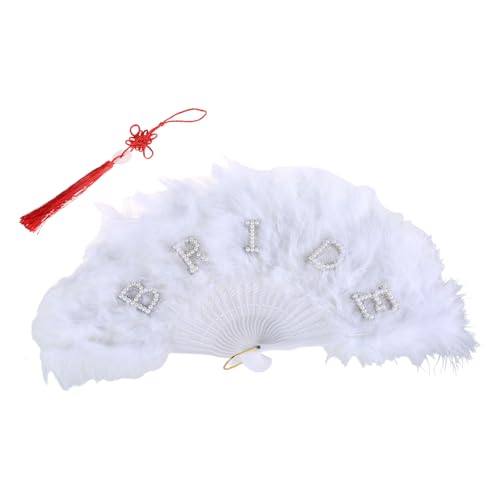 HAISENG Faltbarer Federfächer für Hochzeit, Bühne, Party, Zuhause, Tafelaufführungen, Dekoration, elegant, Brautschmuck HAISENG Faltbarer Federfächer für Hochzeit, Bühne, Party, Zuhause, Tafelaufführungen, Dekoration, elegant, Brautschmuck von HAISENG