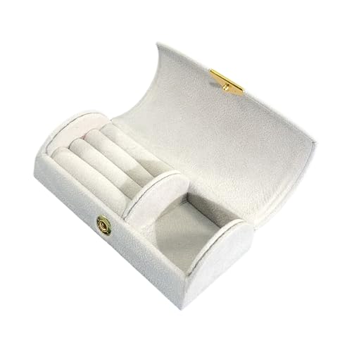 HAISENG Kleine Mehrzweck-Schmuckschatulle, Wohnaccessoire für Damen, tragbare Aufbewahrungslösung mit Initialen- und Blumendesigns HAISENG Kleine Mehrzweck-Schmuckschatulle, Wohnaccessoire für Damen, tragbare Aufbewahrungslösung mit Initialen- und Blumendesigns von HAISENG