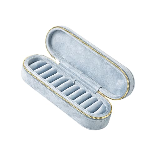HAISENG Plüsch Schmuckkoffer Tragbarer Reißverschlussschachtel Mehrfachabschnitt Plüsch Schmuckschatulle Mit Reißverschlüssen Für Die Organisation Von Ornament HAISENG Plüsch Schmuckkoffer Tragbarer Reißverschlussschachtel Mehrfachabschnitt Plüsch Schmuckschatulle Mit Reißverschlüssen Für Die Organisation Von Ornament von HAISENG