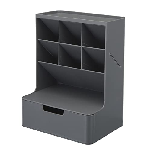 HAISENG Schreibtisch-Stift mit Schublade, stapelbar, Kosmetik-Aufbewahrungshalter, Make-up für Schlafzimmer, Büro, Schreibtisch, Stifthalter HAISENG Schreibtisch-Stift mit Schublade, stapelbar, Kosmetik-Aufbewahrungshalter, Make-up für Schlafzimmer, Büro, Schreibtisch, Stifthalter von HAISENG
