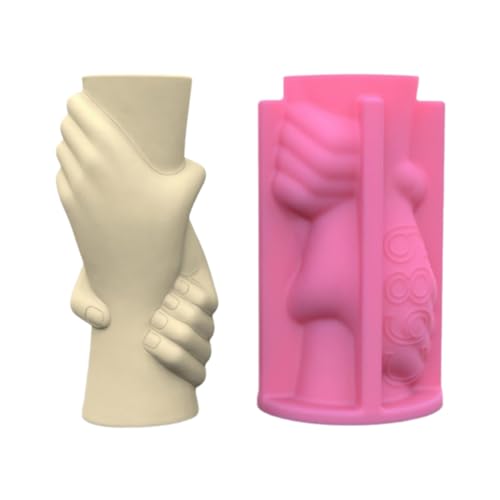 Handblumentöpfe, Epoxidharz-Formen, Übertopf, Stifthalter, Zement-Silikon, Heimdekoration, Silikon für Schokolade von HAISENG
