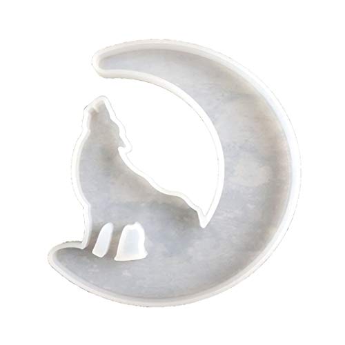 Handgefertigter Mond-Anhänger, Silikonform, Schlüsselanhänger, Halskette, Gießen, Handwerk, zum Aufhängen, aufgeführter Anhänger, Kristall, Epoxidharz von HAISENG