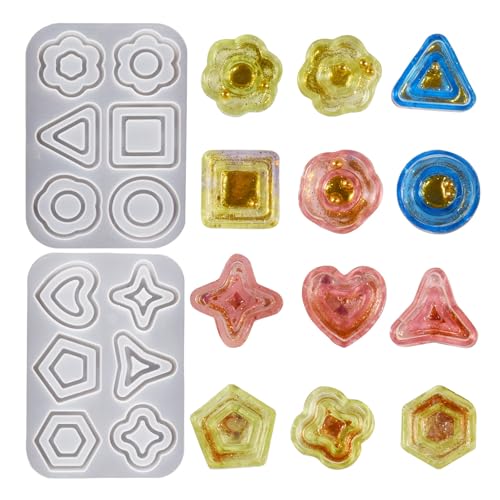 Kreative Kunstharz-Schmuck-Dekorationen, Shaker-Form, künstlerischer Anhänger, Silikonformen für Epoxidharz, Shaker, Schlüsselanhänger, Charm von HAISENG