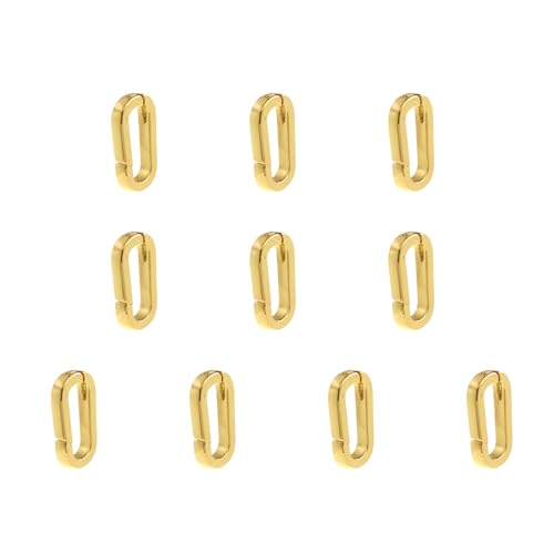 Luxuriöse goldene und silberne Halsketten-Verlängerung mit Zirkonia-Detail für Perlen, 10 Stück Luxuriöse goldene und silberne Halsketten-Verlängerung mit Zirkonia-Detail für Perlen, 10 Stück von HAISENG