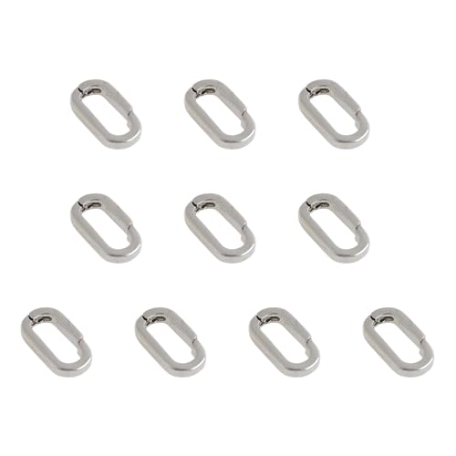 Luxuriöse goldene und silberne Halsketten-Verlängerung mit Zirkonia-Detail für Perlen, 10 Stück Luxuriöse goldene und silberne Halsketten-Verlängerung mit Zirkonia-Detail für Perlen, 10 Stück von HAISENG