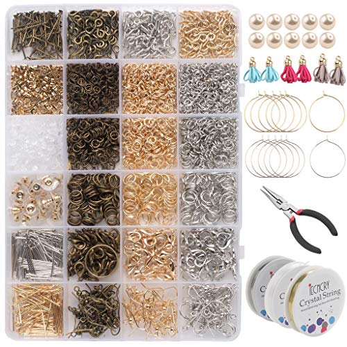 Offene Binderinge und Karabinerverschlüsse, Schmuck-Werkzeuge, Schmuckherstellung, Schmuckzubehör für Ohrringe Offene Binderinge und Karabinerverschlüsse, Schmuck-Werkzeuge, Schmuckherstellung, Schmuckzubehör für Ohrringe von HAISENG