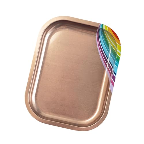 Professionelle Nagelkunst-Schautafel, rechteckige Form, Edelstahl-Tablett zum Mischen und Maniküre-Zubehör, Mischpalette für Nägel von HAISENG