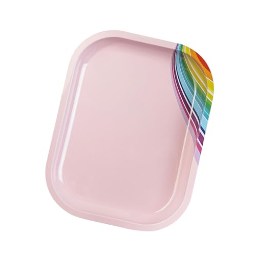Professionelle Nagelkunst-Schautafel, rechteckige Form, Edelstahl-Tablett zum Mischen und Maniküre-Zubehör, Mischpalette für Nägel von HAISENG