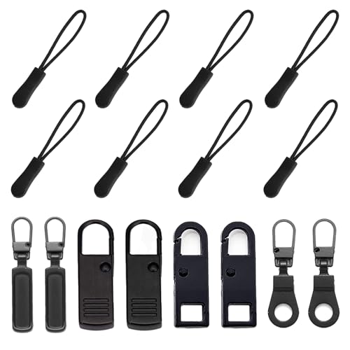 HAISHANG Reißverschluss Zipper,8 Stück Ersatzteile Reißverschluss Zipper und 8 Stück Reißverschluss Abnehmbares Anhänger Metall Zipper Pull Reißverschluss Ersatz für Jacken, Rucksäcke, Koffer HAISHANG Reißverschluss Zipper,8 Stück Ersatzteile Reißverschluss Zipper und 8 Stück Reißverschluss Abnehmbares Anhänger Metall Zipper Pull Reißverschluss Ersatz für Jacken, Rucksäcke, Koffer von HAISHANG