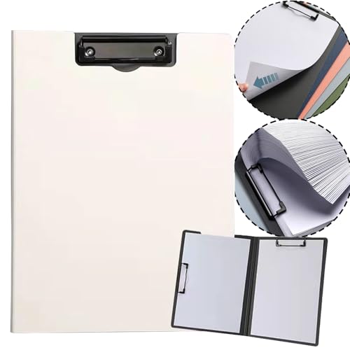 Klemmbrett A4, HAIYUU Kunststoff Doppelclip Schreibbrett Klemmbrett mit Deckel Klemmbrettmappe Dokumentenmappe für Schule Geschäft, Büro, Industrie, Restaurant Klemmbrett A4, HAIYUU Kunststoff Doppelclip Schreibbrett Klemmbrett mit Deckel Klemmbrettmappe Dokumentenmappe für Schule Geschäft, Büro, Industrie, Restaurant von HAIYUU