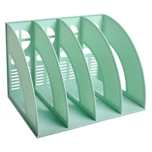 Stehsammler A4, HAIYUU Ordner Organizer Zeitschriftenhalter mit 4 Fächer Stehordner Plastik Schreibtisch-Ordner Aktenordner Büro Organizer Büroausstattung für Hause, Schule, Büro, Papier, Dokumente Stehsammler A4, HAIYUU Ordner Organizer Zeitschriftenhalter mit 4 Fächer Stehordner Plastik Schreibtisch-Ordner Aktenordner Büro Organizer Büroausstattung für Hause, Schule, Büro, Papier, Dokumente von HAIYUU