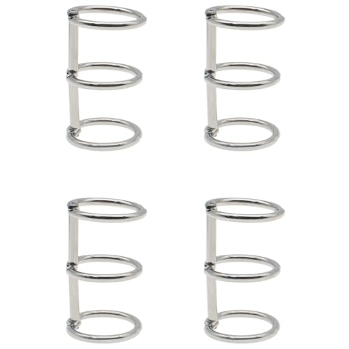 HAJXZH Buchbinderinge, Metall, 3 Ringe, lose Blätter, silberfarben, zum Aufstecken, Karteikartenbinder für Foto- und Papierorganisation, 8 Stück HAJXZH Buchbinderinge, Metall, 3 Ringe, lose Blätter, silberfarben, zum Aufstecken, Karteikartenbinder für Foto- und Papierorganisation, 8 Stück von HAJXZH