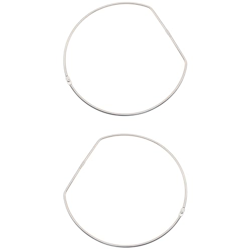 HAJXZH Buchbinderinge in D-Form, silberfarben, 27,7 cm, 2 Stück HAJXZH Buchbinderinge in D-Form, silberfarben, 27,7 cm, 2 Stück von HAJXZH