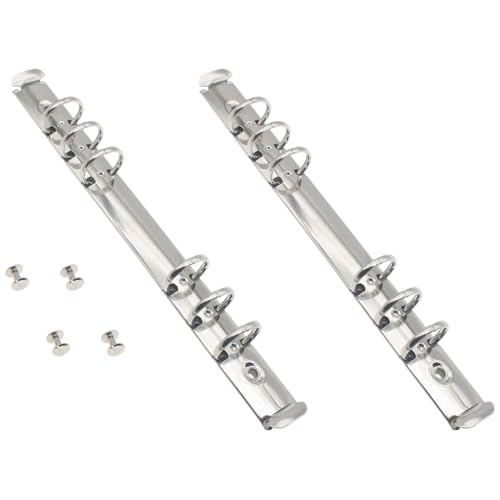 HAJXZH Ringbuch mit 6 Löchern, 20 mm, Metall-O-Ring-Aufbewahrungsordner für die meisten A5-Notizbücher, 2 Stück von HAJXZH