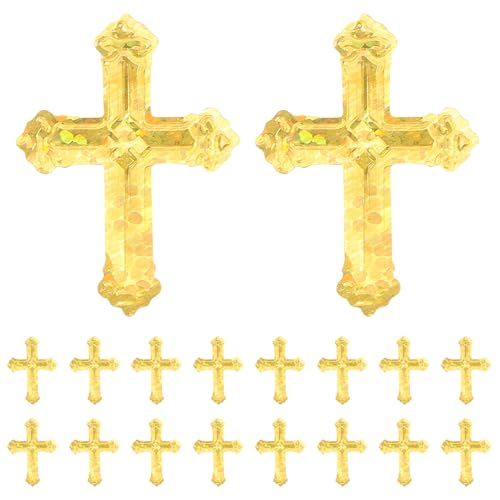 HAKIDZEL 1 Packung Kreuz Konfetti zur Taufe, Glitzer-Kreuz-Pailletten, Tischdekoration für Babyparty, Hochzeit, Geburtstag, Kommunion, Taufe und Weihnachtsfeier, golden HAKIDZEL 1 Packung Kreuz Konfetti zur Taufe, Glitzer-Kreuz-Pailletten, Tischdekoration für Babyparty, Hochzeit, Geburtstag, Kommunion, Taufe und Weihnachtsfeier, golden von HAKIDZEL