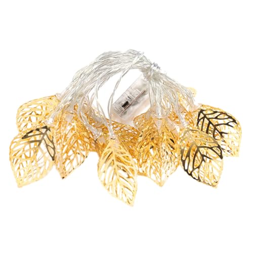 HAKIDZEL Batteriebetriebene Lichterkette Mit Kreativer Goldener Eisenblatt-lampe Für Barpartys Und Heimdekoration HAKIDZEL Batteriebetriebene Lichterkette Mit Kreativer Goldener Eisenblatt-lampe Für Barpartys Und Heimdekoration von HAKIDZEL