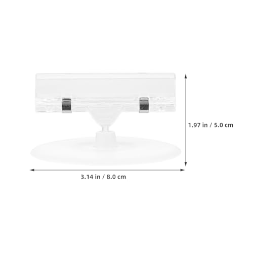 HAKIDZEL 10 Stück Tischkarten-Clips: Preisschild-Displayhalter mit stabiler runder Basis, verstellbarer Etikettenclip, Einzelhandelsschilder, Schilderhalter aus Kunststoff für Regale und HAKIDZEL 10 Stück Tischkarten-Clips: Preisschild-Displayhalter mit stabiler runder Basis, verstellbarer Etikettenclip, Einzelhandelsschilder, Schilderhalter aus Kunststoff für Regale und von HAKIDZEL