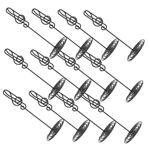 HAKIDZEL 12 Stück Musiknoten-tischkartenhalter, Kreativer Schreibtisch-memo-clip, Tischkartenständer Für Hochzeiten, Notizhalter Fürs Büro, Multifunktionaler Memo-halter von HAKIDZEL