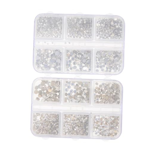 HAKIDZEL 2 Boxen Boxen Nagel Strasssteine für Nail Art DIY Schimmernde Ab Glitzersteine Flache Rückseite Silber und Goldfarbenes für Kreative Nagelverzierung und Bastelprojekte HAKIDZEL 2 Boxen Boxen Nagel Strasssteine für Nail Art DIY Schimmernde Ab Glitzersteine Flache Rückseite Silber und Goldfarbenes für Kreative Nagelverzierung und Bastelprojekte von HAKIDZEL