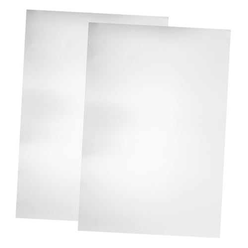 HAKIDZEL 2 Stück Aluminiumblech Robuste Metallplatten für DIY Bastelarbeiten Blanke Aluminiumplatten in Silber Langlebig Formstabil Vielseitig Einsetzbar für Lasergravur und Handwerk von HAKIDZEL