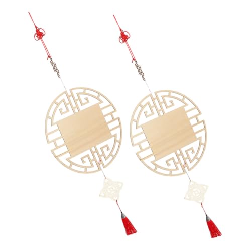 HAKIDZEL 2 Stück Teiliges DIY Holzornament mit Vorgebohrten Chinesischen Glücksknoten Anhängern und Quasten Kinderfreundlich für Malen Basteln Klassenzimmer Flurdekoration HAKIDZEL 2 Stück Teiliges DIY Holzornament mit Vorgebohrten Chinesischen Glücksknoten Anhängern und Quasten Kinderfreundlich für Malen Basteln Klassenzimmer Flurdekoration von HAKIDZEL