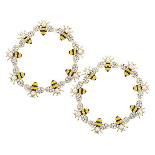 HAKIDZEL 20 Stück Bienen Nagel Charms aus Legierung Diy Nagelkunst Zubehör für Kreative Maniküre Glänzende Nageldekorationen für Designs Geeignet für Profis und Hobbyisten von HAKIDZEL