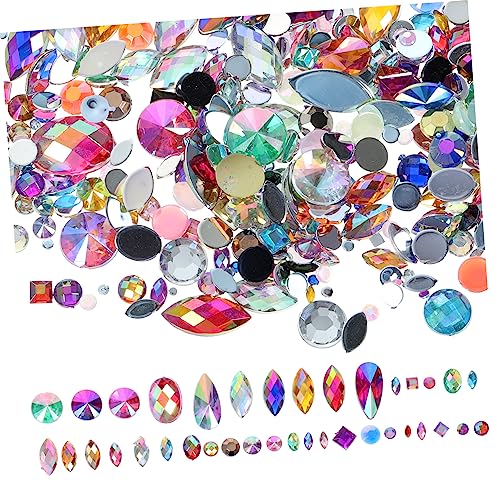 HAKIDZEL 300Stücke DIY Flatback Strasssteine für Nageldesign Haarschmuck und Bastelprojekte Glänzende Dekoration für Natürliche und Künstliche Nägel von HAKIDZEL