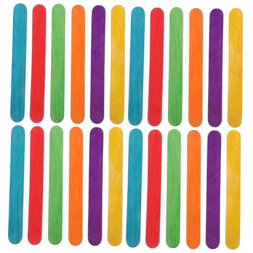 HAKIDZEL 50 Stück Bunte Dicke Eisstiele aus Holz Jumbo Craft Sticks für DIY Bastelarbeiten Kunstprojekte Kreativität Langlebige Holzstäbe zum Basteln und Modellieren HAKIDZEL 50 Stück Bunte Dicke Eisstiele aus Holz Jumbo Craft Sticks für DIY Bastelarbeiten Kunstprojekte Kreativität Langlebige Holzstäbe zum Basteln und Modellieren von HAKIDZEL