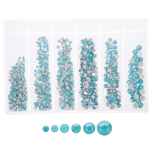 HAKIDZEL 820 Stück Glas Nagel Strasssteine Flatback Nail Gems für Acryl Nägel DIY Nail Art Schmucksteine Basteln Nageldesign Zubehör in Verschiedenen von HAKIDZEL