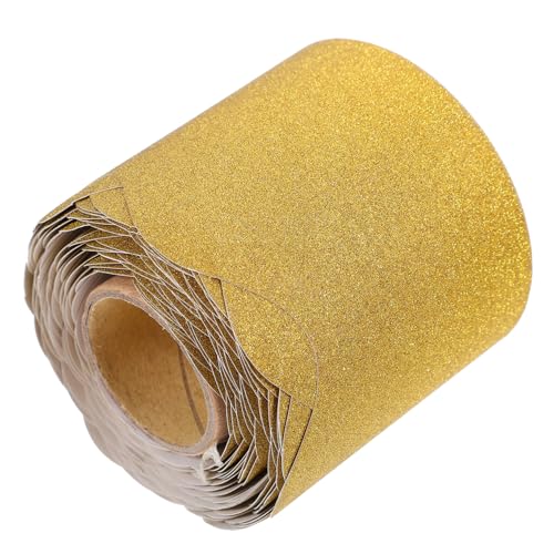 HAKIDZEL Goldfarbener Wellenförmiger Bulletin Board Rahmen Wiederverwendbarer Schneidbarer Dekorationsstreifen für Tafeln und Glatte Oberflächen Wasserfrei für Klassenzimmer und Festdeko HAKIDZEL Goldfarbener Wellenförmiger Bulletin Board Rahmen Wiederverwendbarer Schneidbarer Dekorationsstreifen für Tafeln und Glatte Oberflächen Wasserfrei für Klassenzimmer und Festdeko von HAKIDZEL